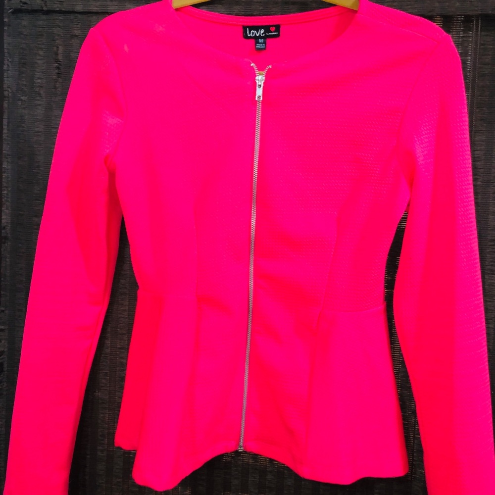 Hot pink blouse